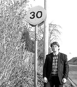 Speed signs on Bole Hill Road